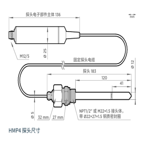 HMP4相对湿度和温度探头